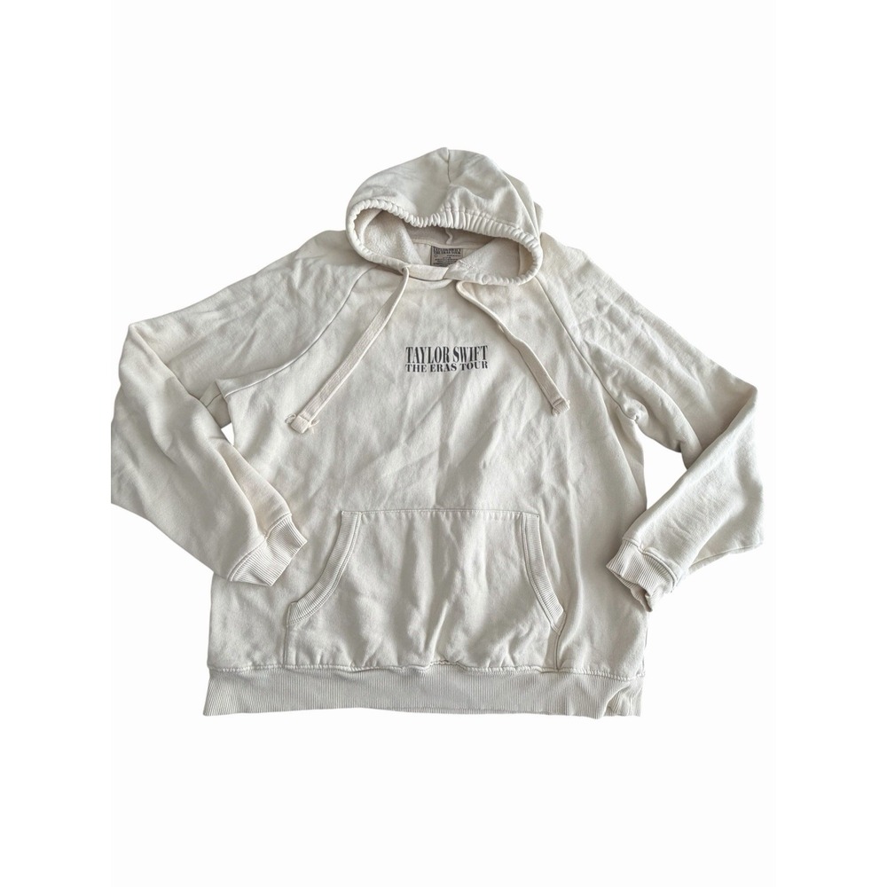 Taylor Swift the Eras Tour Official Merchandise Pullover Hoodie Beige Large HR-1